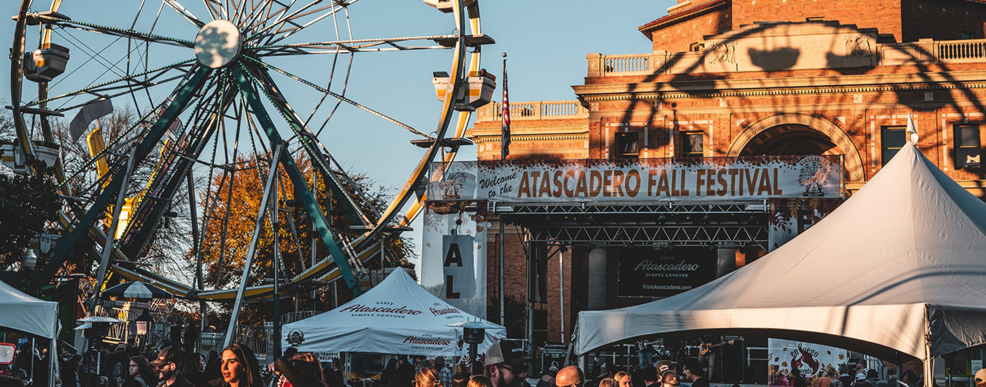A crowd at the Fall Festival in Atascadero-Sunken Gardens