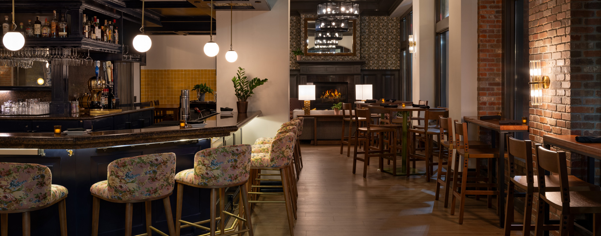 A view of Mabel Lounge, inside of The Carlton Hotel, in Atascadero, CA.