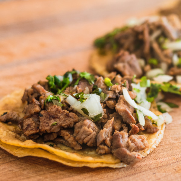 Tacos from Tacos de Mexico restaurant in Atascadero, CA.