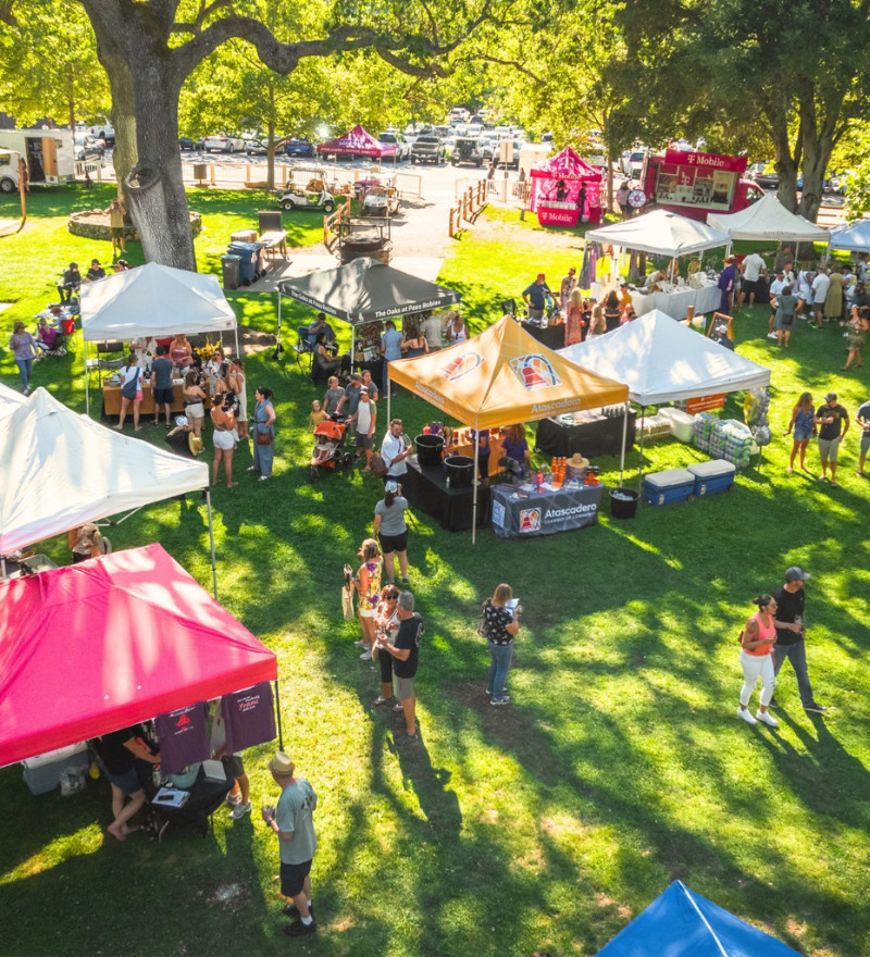 People attending the Atascadero Lakeside Wine Festival