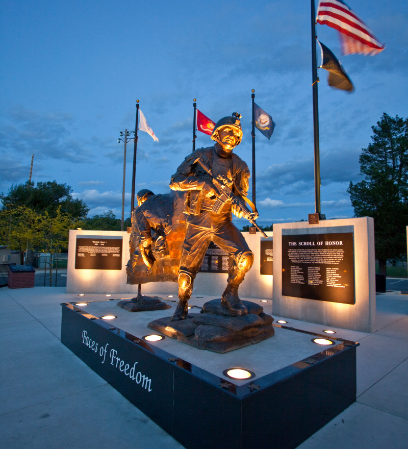 The Faces of Freedom Memorial in Atascadero