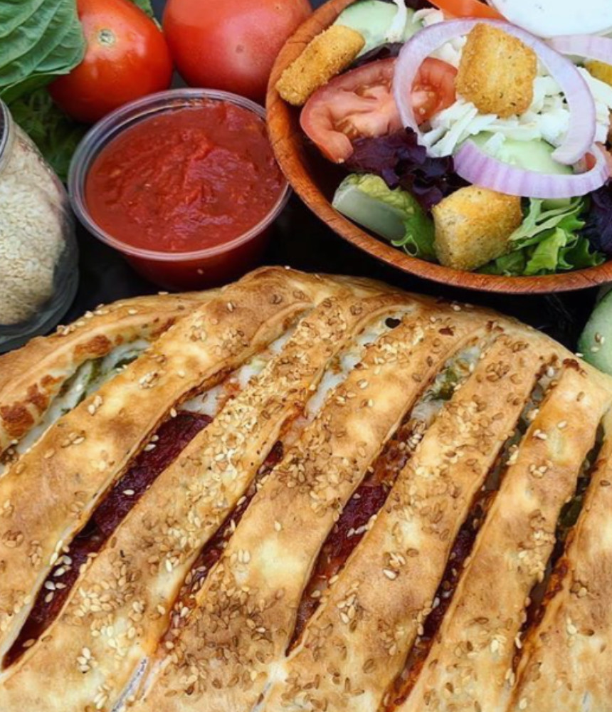 sandwich and salad