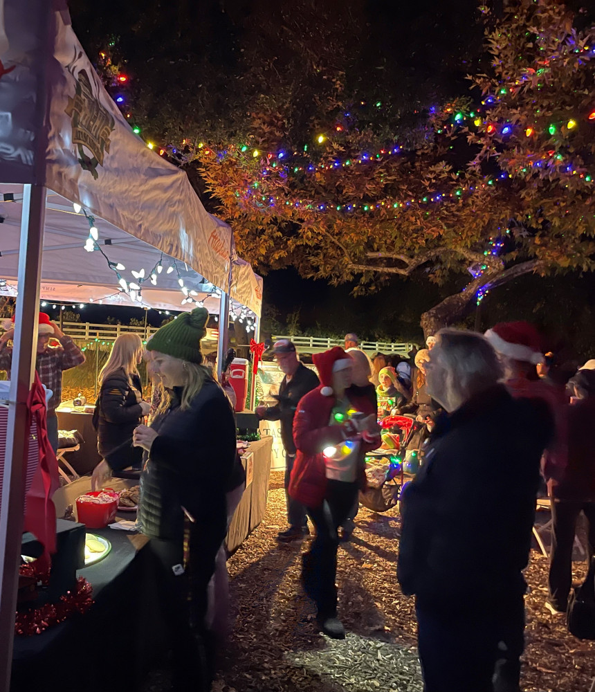 holiday music walk around the lake event