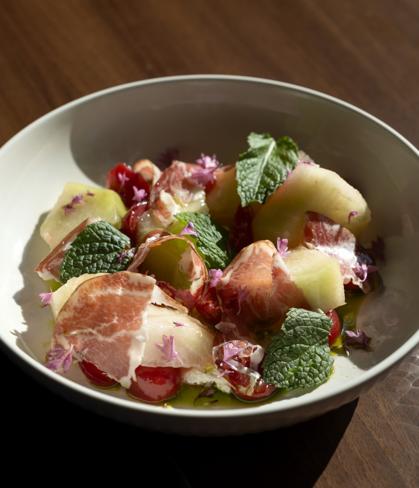 Prosciutto melon salad from Mabel Lounge in Atascadero, CA.